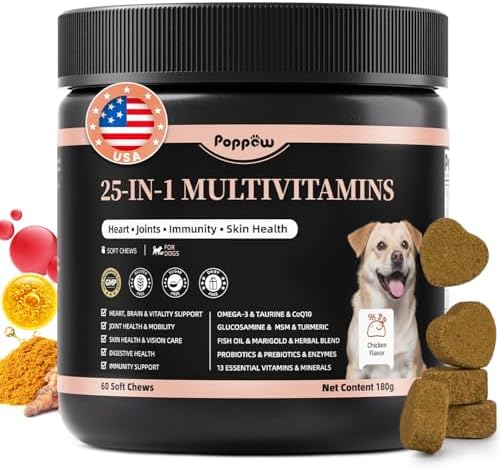 25-in-1 Dog Multivitamin Chews – Daily Vitamins & Supplements for Dogs