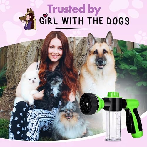 Girl With The Dogs Pet Wash Soap & Shampoo Dispenser & Hose Sprayer Nozzle