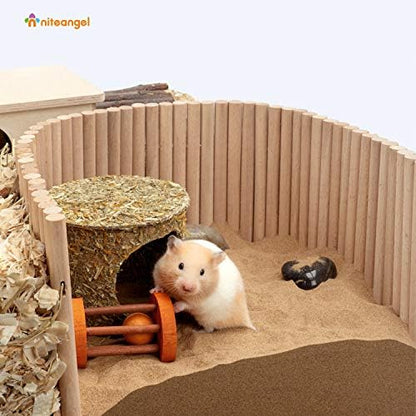 Niteangel Hamster Climbing Ladder Wooden Suspension Bridge for Guinea Pigs Rats Hedgehog Gerbils Mouse Sugar Glider and Other Small Animals (Large)