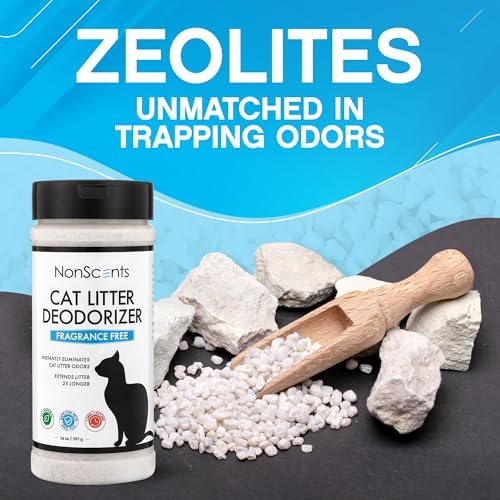 Nonscents Cat litter Deodorizer - Odor Eliminator - 4 Pack