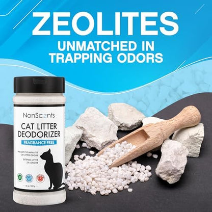 Nonscents Cat litter Deodorizer - Odor Eliminator - 4 Pack