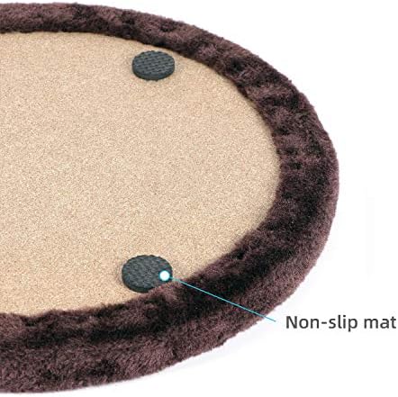 Happi N Pets Cat Self Groomer, Heavy Scratching Pad with Mouse Toy