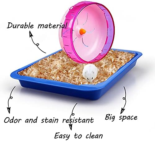 TEYOUYI Hedgehog Litter Box, 3 Pcs Hedgehog Litter Boxes Tray, Plastic Pet Toilet, Small Animal Litter Tray Corner for Guinea Pig Hamster Pig Rabbit Pee (3 Color)
