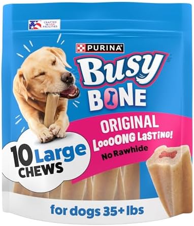 Purina Busy Bone Adult Large Dog Chew Treats, Original, 10 ct Pouch