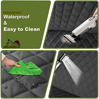 Femuar 2 Packs Car Front Seat Cover for Dogs, Waterproof Pet Car Seat Protector, Nonslip Scratch-Proof Dog Seat Cover for Cars, Trucks & SUVs
