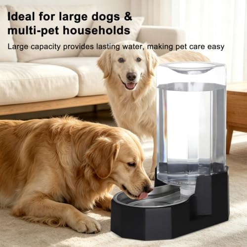 Sfozstra 8L Large Dog Water Dispenser: Gravity Pet Water Station