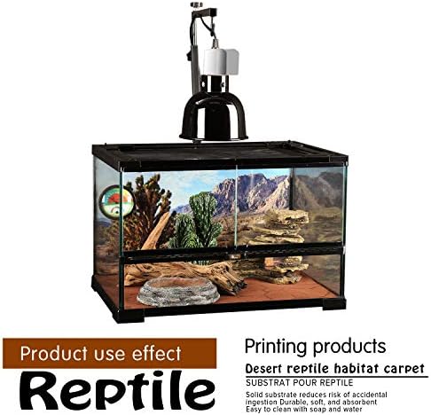 Reptile Carpet 40 Gallon 2 Pack for Bearded Dragon Tank Accessories,Enclosure Terrarium Liner Bedding Mat for Lizard,Gecko,Snake,Chameleons,Tortoise with Tweezers Feeding Tong(36 * 18in)