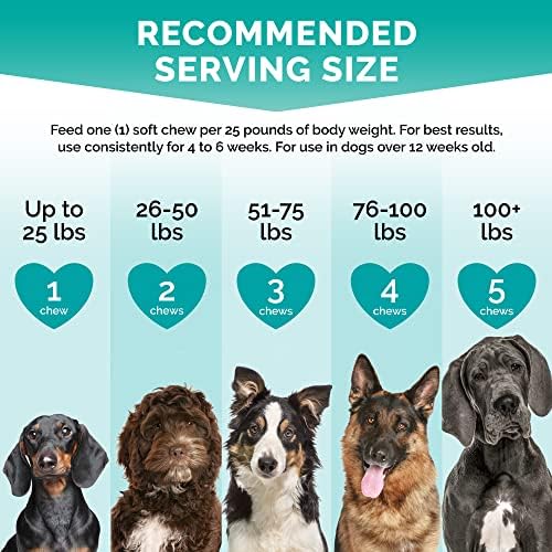 Calming Chews for Dogs - Dog Calming Treats for Anxiety Relief 120 Count