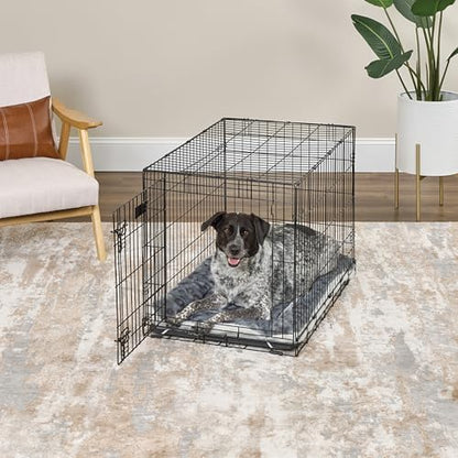 MidWest Homes for Pets Reversible Pet Bed; Machine Washable; Great for Intermediate Dog Breeds; Spotted Gray; 36"; 40236-FVGYS