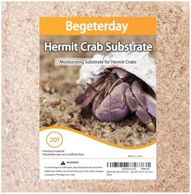 Natural Premium Sphagnum Moss Fiber Substrate for Hermit Crab, Ideal Accessories for Hermit Crab Tanks, Great for Mixing with Hermit Crab Sand