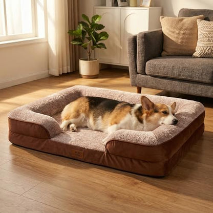 Orthopedic Dog Beds Large Sized Dog, Memory Foam Dog Bed Couch, 36"L