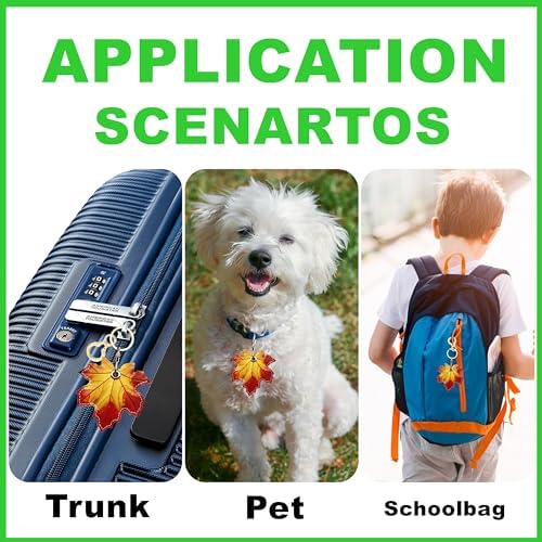 BORKUANA PU Leather Keychain Holder Protective Case Compatible with AirTag