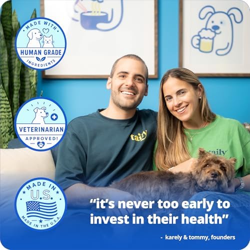 Taily NAD for Dogs – Daily Longevity Supplement – Supports Cellular Energy, Healthy Aging, Brain & Heart Function – Nicotinamide Riboside Precursor for Dogs – NAD+, Vet-Formulated, Made in USA