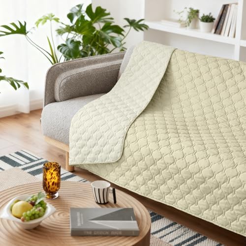 gogobunny Waterproof Pet Blanket for Bed, Washable Couch Cover for Dog Cat