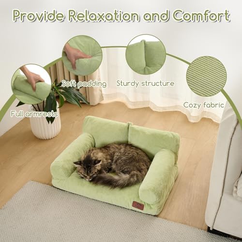 Hollypet Small Dog Large Cat Bed Puppy Couch Beds for Pets up to 25 lbs