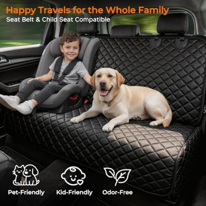 URPOWER Dog Car Seat Cover for Back Seat, Waterproof Car Seat Protector