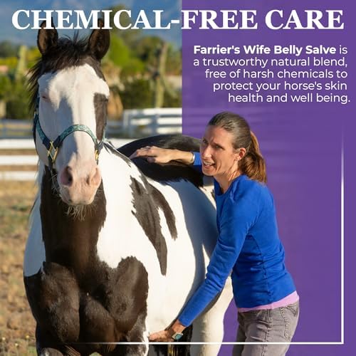 Farrier’s Wife Belly Salve - Natural Soothing Salve for Horses | Helps Fly Bite Dermatitis and Promotes Hair Growth | Belly Balm for Philly | Sweet Itch Ointment for Mare - 20oz