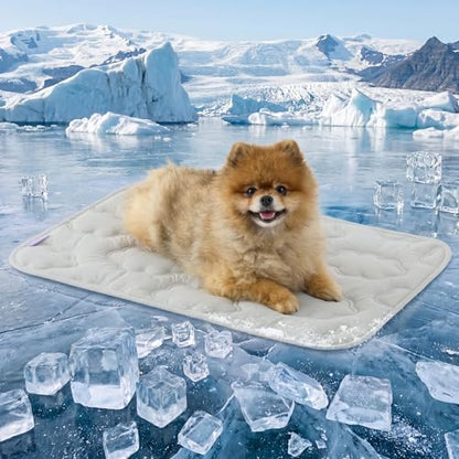LE SURE ApexCloud™ QMAX>0.5 Breathable Dog Cooling Mat for Small Dog,24x18