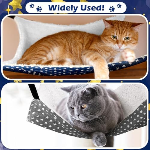Jetec 2 Pack Cat Hammock for Cage, Pentagram, L