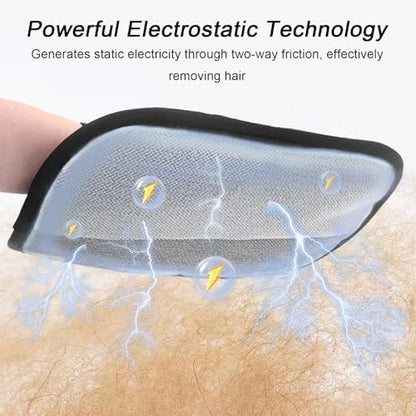 AUBELL Pet Hair Removal Glove,Five-Finger Electrostatic Magic Brush,2Pcs