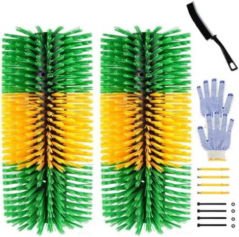 2 Pack Horse Brush Goat Scratching Post, Livestock Scratching Brush