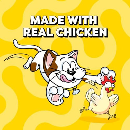 Temptations Creamy Puree Lickable Cat Treats, Chicken, 24 Count