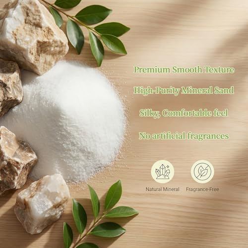 Sukh 31OZ Hamster Sand Bath - White Fine Silica Sand, Hamster Soft Cleaning