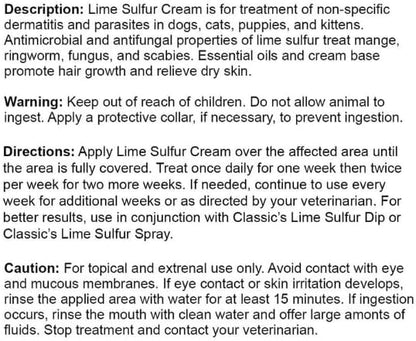 Pet Skin & Coat Care Bundle - Lime Sulfur Cream (2 oz) and Coat Silk Powder (6 oz)