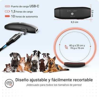 4G Dog GPS Tracker with Real-Time Location, Runaway Alerts, Activity Monitoring App, Waterproof Design & Rechargeable LED Dog Collar with 7 Color Modes, 27-Month Subscription Included – Black Bundle