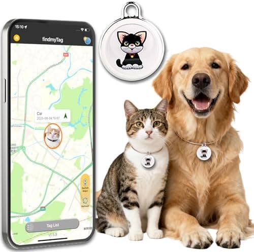 GPS Tracker for Dogs,Mini Cat Tracker,Smart Pet Tracker,No Monthly Fee