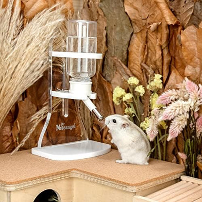 Niteangel Hamster Water Bottle with Stand: 4oz/120ml Capacity & Leak-Proof