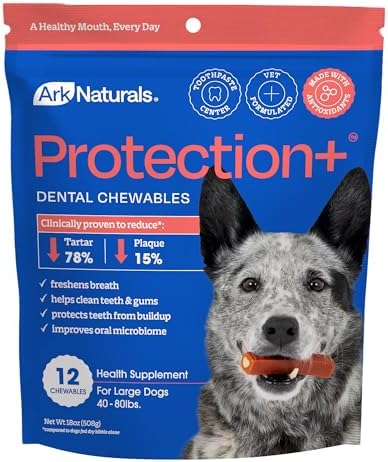 Ark Naturals Protection+ Brushless Toothpaste Chews - Large Breeds (12 ct)
