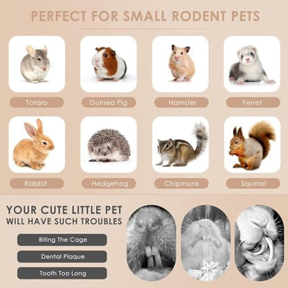 Grddaef 45Pcs Rabbit Toys, 300g Natural Timothy Grass Molar Teeth Stick Chew Toys for Chinchilla Rabbit Bunny Guinea Pig Treats