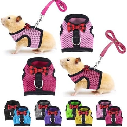 Guinea Pig Harness and Leash Adjustable to Any Size 2 Pack