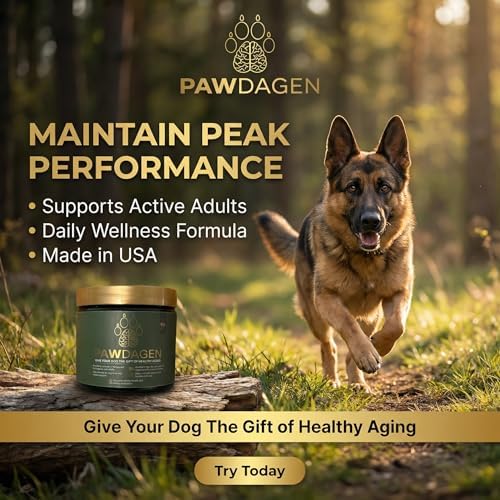 Dog Longevity Supplement - NMN, Lions Mane, Curcumin, CoQ10 All Breeds & Ages + Senior Dog Vitamins - 14 Ingredients - Cellular Vitality, Brain Health - Made in USA - 1-3 Months Supply