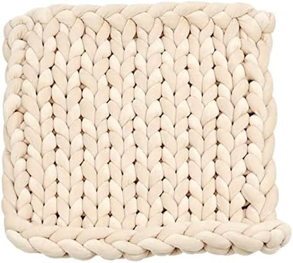 Casaphoria Chunky Yarn for Hand & Arm Knitting, Super Soft Giant Yarn Blanket for Pets & Pillows (Beige, 3Lbs)