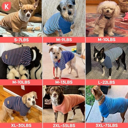 KYEESE 2Pack Dog Sweater with Sleeves Fleece Shirt for Large Dogs