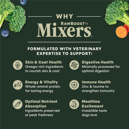 Instinct Freeze Dried Mixers, Dog Food Toppers, Beef, 25 oz. Bag