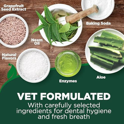 Vet's Best Puppy Toothpaste & Toothbrush Kit, Peanut Butter, Dogs, 3.5 oz