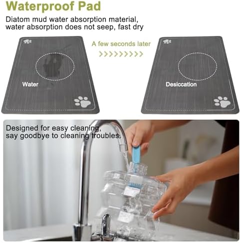 RIZZARI 8L Elevated Dog Water Dispenser: Senior Pets Filtered Hydration