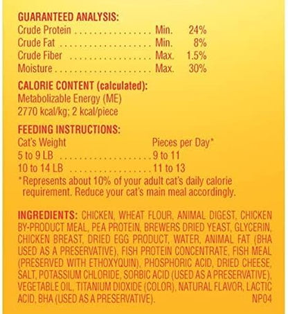 Meow Mix Irresistibles Soft Cat Treats, Chicken Recipe, 3 oz Pouches