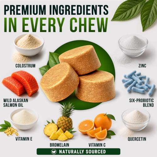 Dog Allergy Relief Chews - Skin Health & Anti-Itch Supplement with Omega-3