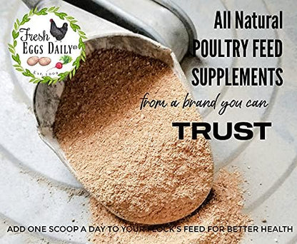 Fresh Eggs Daily Poultry Probiotics Feed Supplement – Natural Digestive & Immune Support for Chickens & Ducks – Enhances Egg Quality & Reduces Odor – 6 lb