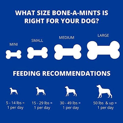 Bone-A-Mints All Natural, Wheat-Free Breath Freshening Bone, 5.60-Ounce, Mini, 16-Pack