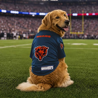 Littlearth NFL Chicago Bears Stretch Pet Jersey, Team Color, X-Large