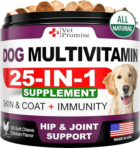 Dog Multivitamin Chewable with Glucosamine - Dog Vitamins and Supplements