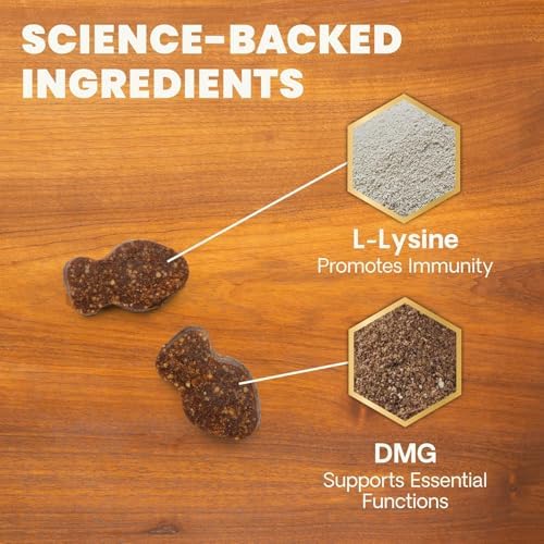 VetriScience Lysine Immunity Health Chews for Cats, Chicken, 90 Count