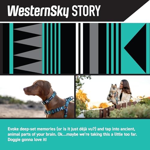 Wolfgang Venture Dog Harness Westernsky Print Large