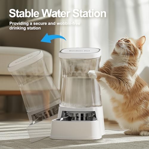 Automatic Dog Water Dispenser, Stainless Steel Bowls Feeder, 100% BPA-Free