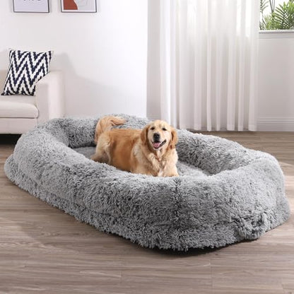 YITAHOME 79"x43" Dog Bed with Blanket and Pillow